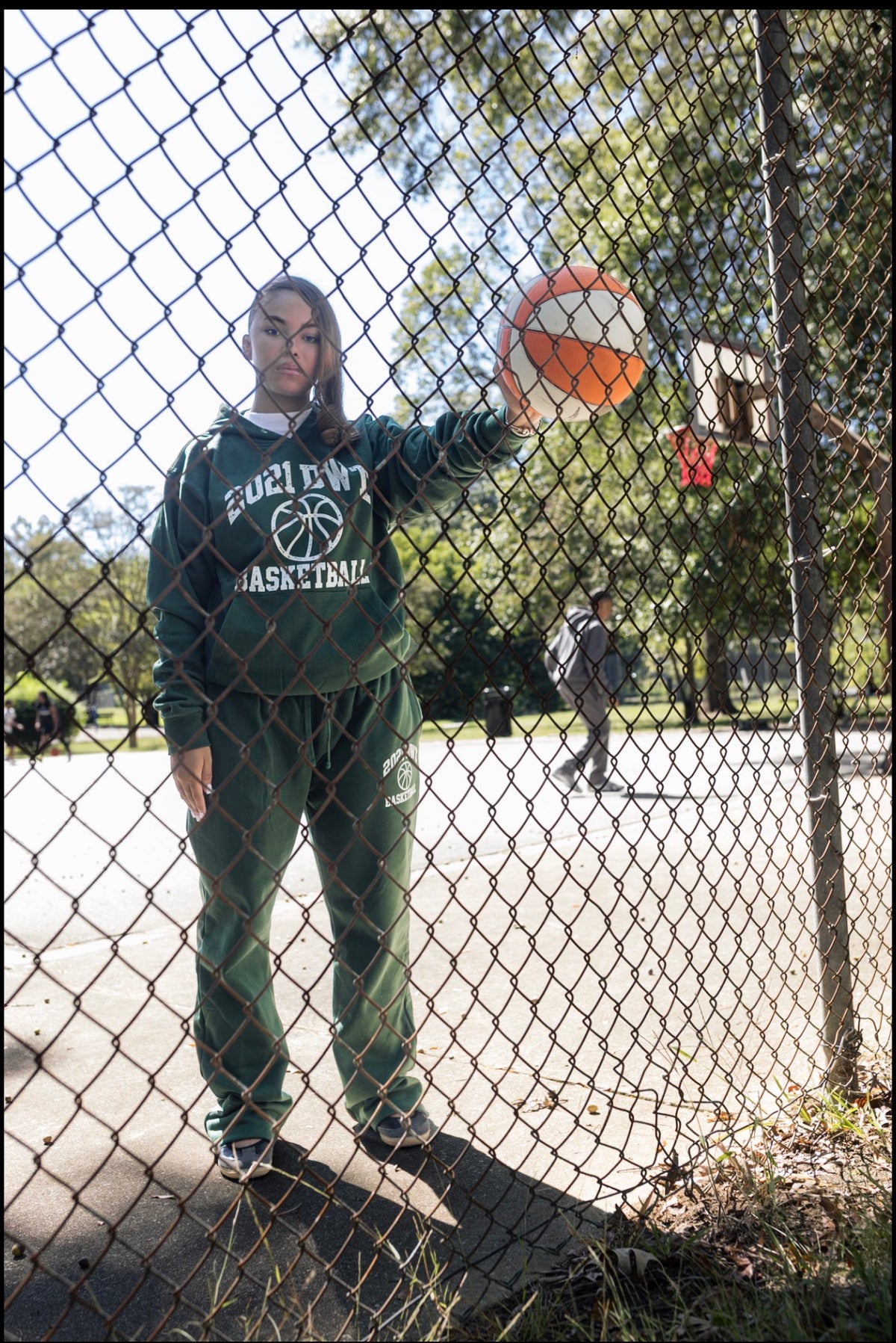2021 DWT Basketball Sweatpants Forest Green